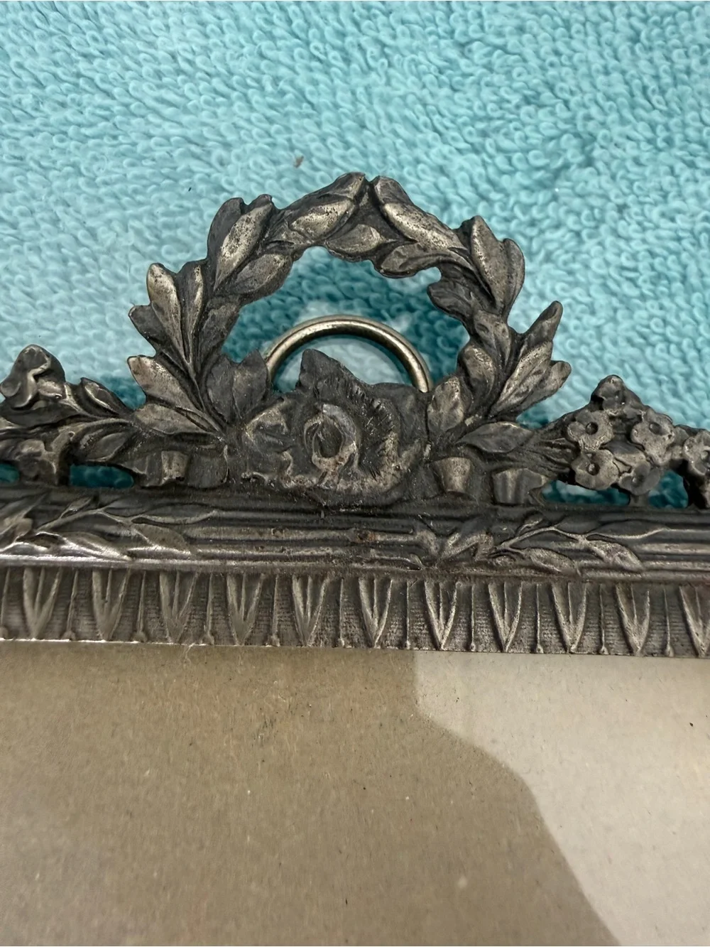 Antique-Style Silver Ornamental Picture Frame - Home Accents